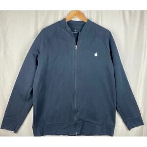 Apple Logo Employee Jacket Mens Size XL Black Full Zip Retail Uniform